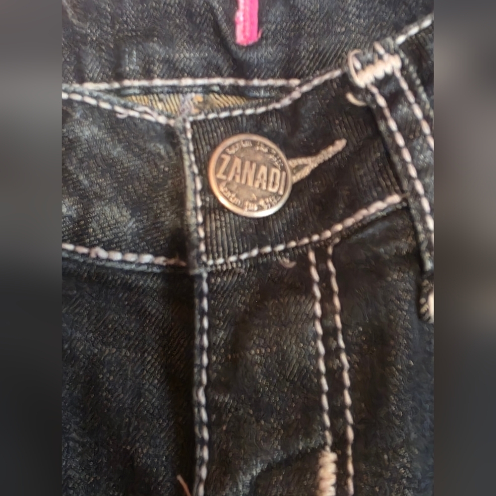 Vintage Zana Di Distressed Dark Wash 3 Long Skinny Jeans - Picture 2 of 6
